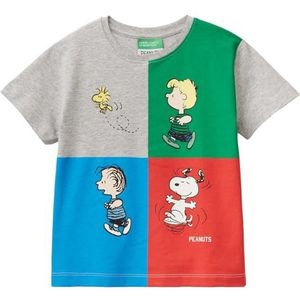 United Colors of Benetton T-shirt voor kinderen en jongeren, Grijs, 18 mesi