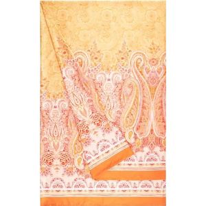 Bassetti MERGELLINA Foulard van 100% katoen in de kleur oranje O1, afmetingen: 180x270 cm - 9328416