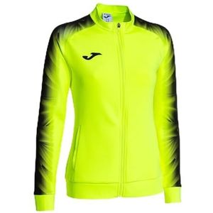 Joma - Heren Sweatshirt - Elite XI - Ritssluiting, fluor geel-zwart, L