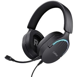 Trust Gaming GXT 490 Fayzo Gaming Headset USB 7.1 Surround Sound, 85% Gerecycled Plastic, 50mm Drivers, 2m Kabel, RGB, Over-Ear Bedrade Koptelefoon met Noise Cancelling Microfoon voor PC - Zwart