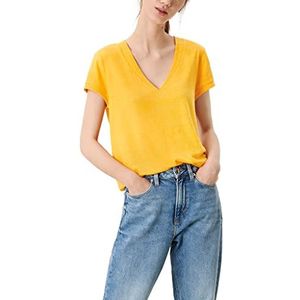 Q/S designed by T-shirt voor dames, geel, XS