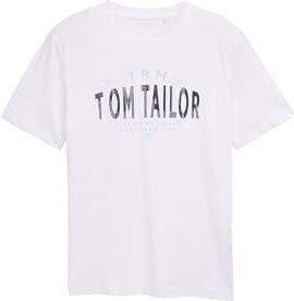 TOM TAILOR Shirt  nachtblauw / lichtblauw / wit