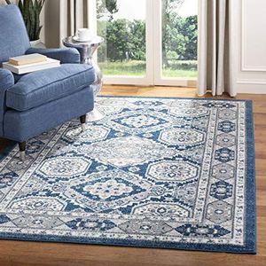 Safavieh multifunctioneel tapijt voor binnen Vintage 120 X 180 cm Marineblauw/grijs