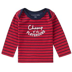Noppies Baby jongens B Ls Hawston STR T-shirt, Scarlet Sage - P591, 56 cm