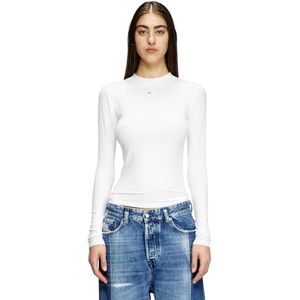 Diesel T-mokky-LS-microdiv tanktop voor dames, Helder wit, XL