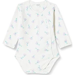 Pinokio Babymeisjes bodysuits lange mouwen buttoned ondergoed, ecru bloem lilan, 62 cm