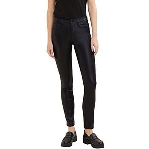 TOM TAILOR Dames Alexa Slim Jeans Coated 1034226, 14482 - Deep Black, 28W / 30L