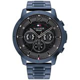 Tommy Hilfiger Herenhorloge analoog kwarts 32022052, blauw, Eén maat, armband