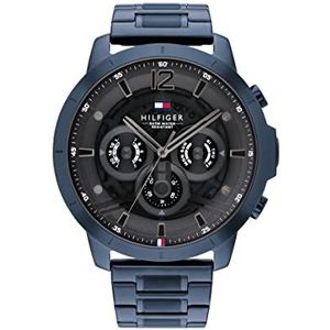 Tommy Hilfiger Herenhorloge analoog kwarts 32022052, blauw, Eén maat, armband