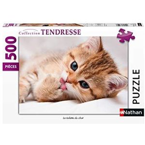 Nathan Puzzel 500 stukjes kattenbak Volwassenen, 4005556872411