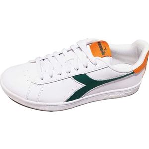 Diadora Torneo Sportschoenen voor volwassenen, uniseks, wit/persimmon oranje, 42 EU, wit persimmon oranje, 42 EU