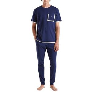 United Colors of Benetton pyjamabroek voor heren, Blauw, XL