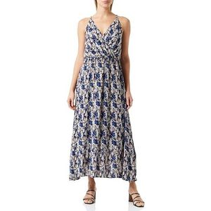 SIDONA Dames maxi-jurk 19226421-SI01, blauw meerkleurig, S, maxi-jurk, S