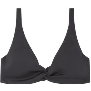 Women'Secret Hibiscus bikinitop voor dames, Zwart, 90C