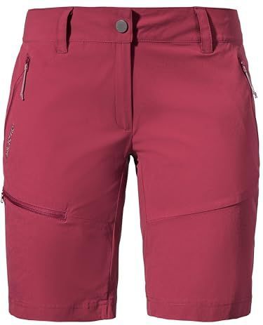 Kleur - Korte Broek - Rood - Nylon/Elastaan - Slim Fit