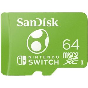 SanDisk MicroSDXC-Kaart Voor Nintendo Switch 64 GB Pak Van 2 (V30, U3, C10, A1, Leessnelheden Tot 100 MB/s, Van Meerdere Games)