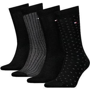 Tommy Hilfiger Heren Gift Tin Knee-High Sock, zwart, 43-46 EU