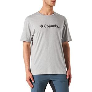 Columbia CSC Basic Logo T-shirt met korte mouwen voor heren, grijs (Columbia Grey Heather), L