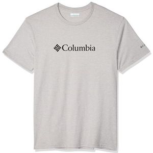 Columbia CSC Basic Logo T-shirt met korte mouwen voor heren, grijs (Columbia Grey Heather), L