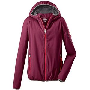 killtec Women's Softshelljack met capuchon, opvouwbaar - Trin WMN SOFTSHELL JCKT, dark rose, 36, 36865-000