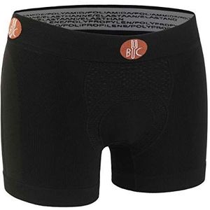 For Bicy Heren Urban Life Gewatteerde Boxer Shorts, Zwart/Zwart, 3X-Large