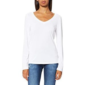 PIECES Dames Pckamala New Ls Top Noos Bc shirt met lange mouwen, wit (bright white), XL