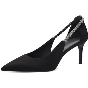 Tamaris Dames Pumps Textiel Vegan Stilettohak, zwart, 35 EU