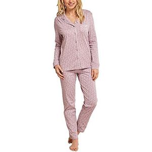 Schiesser Original Classics pyjama voor dames, lange tweedelige pyjama