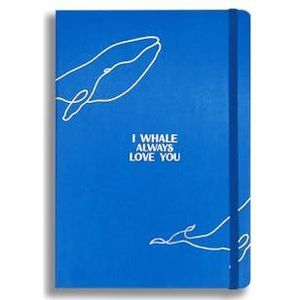 Imagicom Whale Maxi notitieboek gestreept 15 x 21 cm
