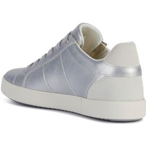 Geox D BLOMIEE E Sneakers voor dames, zilver/off WHT, 37 EU, Silver Off Wht, 37 EU