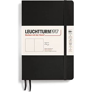 Leuchtturm1917 Notitieboek, softcover blanco Softcover (B6+) zwart