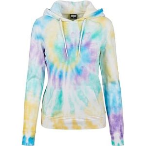 Urban Classics Damestrui met capuchon Ladies Tie Dye Hoody Hooded Sweatshirt, Pastel, XXL