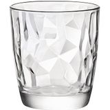 Bormioli Rocco 302260 Diamond Trasparente whiskyglas, 390 ml, glas, transparant, 6 stuks