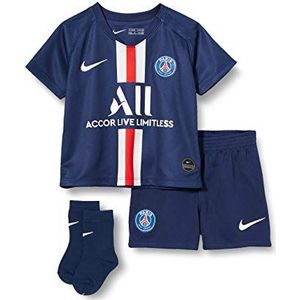 NIKE PSG I Nk BRT Kit Hm Sportset, uniseks, kinderen, midnight navy/wit, 3-6