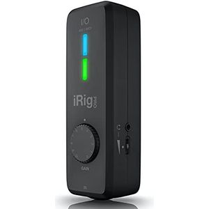 IK Multimedia iRig Pro I/O - volledig uitgeruste zakaudio, MIDI-interface, geluid van opnamestudiokwaliteit, 24 bits/96 kHz, extra essentiële functies voor mobiele opnames (zwart)