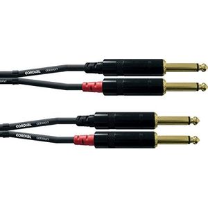 CORDIAL Kabel audio dubbel jack mono 6 m kabel AUDIO Essentials Jack