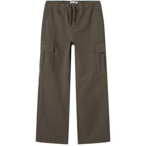 Name It - Nkmryan Twill Cargo Pant - Dusty Olive - Cargobroek