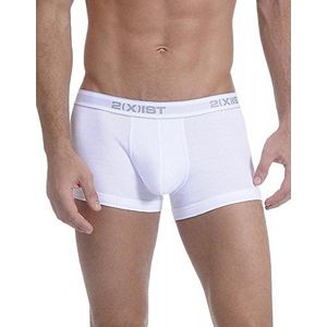 2(X) IST Heren Essential Cotton No Show Trunk 3-Pack, Kleur: wit, M