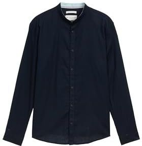 Tom Tailor - Vrijetijdsoverhemd - Regular Fit - Mix van Linnen en Katoen