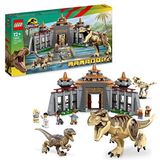 LEGO 76961 Jurassic Park Bezoekerscentrum T. rex & raptor Set, 2 Verstelbare Speelgoed Dinosaurussen, een Dino Skelet Figuur en 6 Minifiguren, voor Kinderen vanaf 12 Jaar, 30ste Verjaardag Collectie