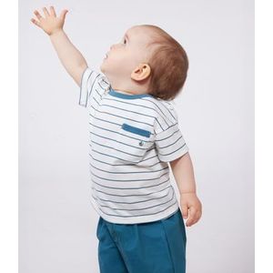 Petit Bateau T-shirt met korte mouwen voor jongens, malvavisco/libelle, 24 Maanden