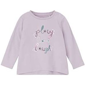s.Oliver T-shirts met lange mouwen meisjes baby, paars/roze, 68