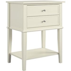 Ameriwood Franklin 2 Deur Opbergkast en bureau Tabel Accent 28.25 x 22.0 x 15.625 Inches Kleur: wit