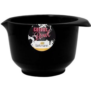 Birkmann, Colour Bowls, roer- en serveerschaal, 1,0 liter, krasbestendig, stabiel, duurzaam, zwart