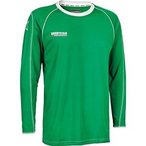 Derbystar Uni shirt, maat S, groen/wit