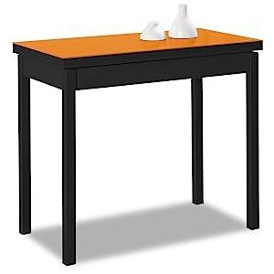 ASTIMESA Boek type keukentafel, oranje, 80 x 40 cm tot 80 x 80 cm