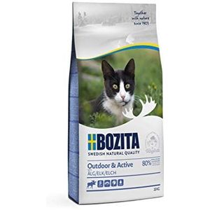 BOZITA Outdoor & Active Eland - droogvoer voor volwassen katten voornamelijk buiten levende katten, 10 kg