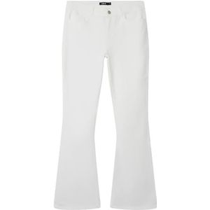 NAME IT Nlftazza TWI Nw Bootcut Pant, wit, 164 cm
