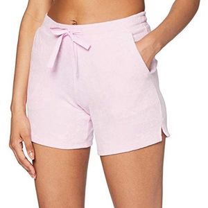 Schiesser Dames Mix & Relax Badstof Shorts Pyjamabroek, rood (pink 504), 44
