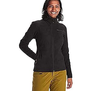 Marmot Vrouwen Wm's Reactor Polartec jas, warme fleece jas, volledige ritssluiting, ademend, windbestendige bodywarmer, zwart, S